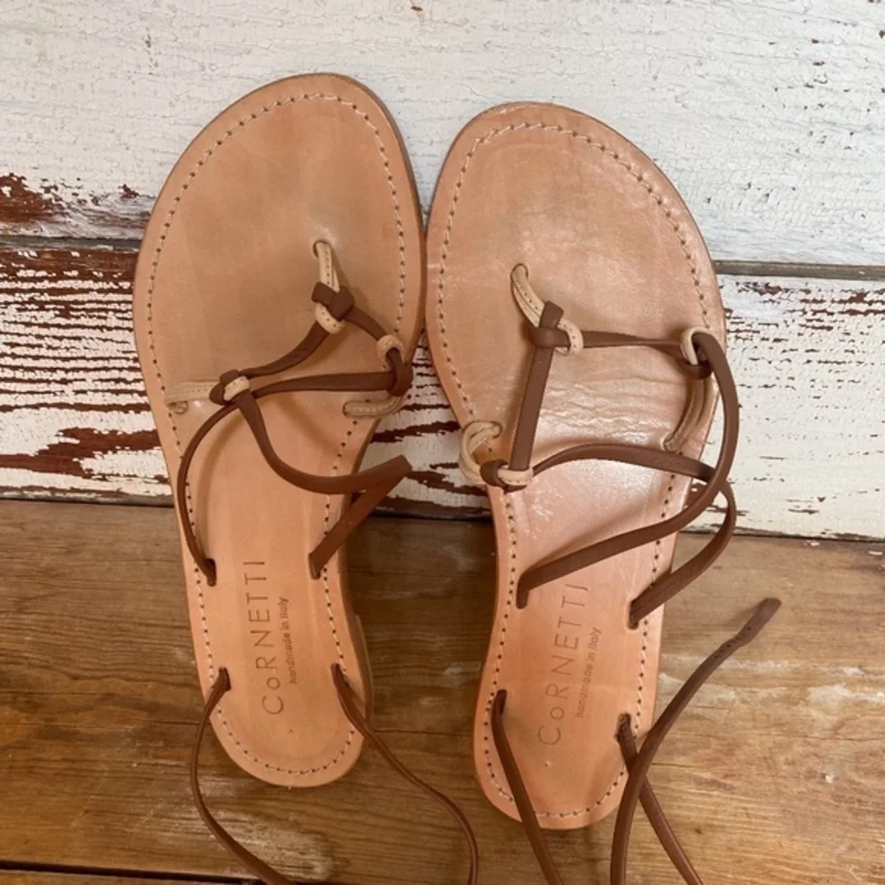Cornettie Vulcanello Tan Sandal 8.5